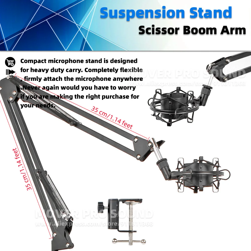 Для Kingston HyperX Hyper X Quadcast S настольная микрофонная стойка Shock Mount Mic Boom Arm подвеска