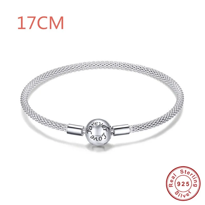 Браслет Pandora, серебро 925,, китайский талисман на удачу, бусины S925, красный, талисман на удачу, Бог, талисманы для изготовления ювелирных изделий - Цвет: bas105-17cm