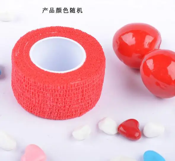 5Rolls  Non-woven Nail Art Polish Remove Bandage different Colors Nail Elasticity Roll Tape Tools. 2.5cm*4.5m