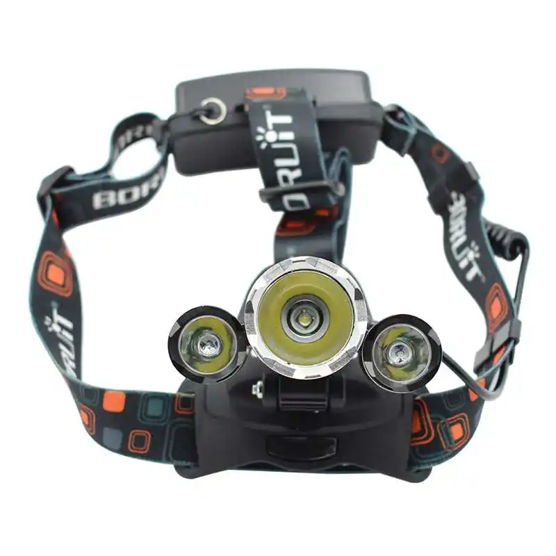 Светодиодный налобный фонарь 10000 люмен 3 светодиодный на лбу светильник с