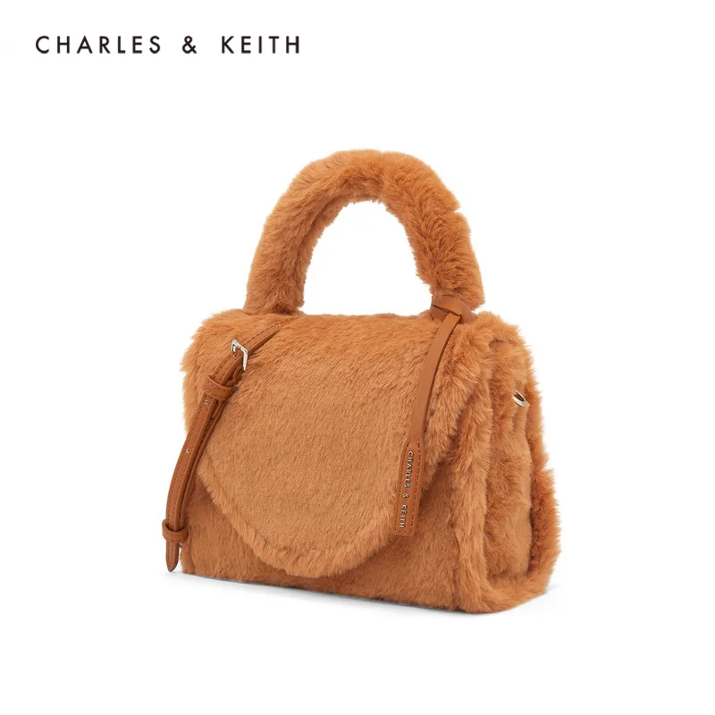 CHARLES＆KEITH Новинка 2020CK2-50781020Женская Cумка на плечо с Откидной крышкой Плюшевый верх
