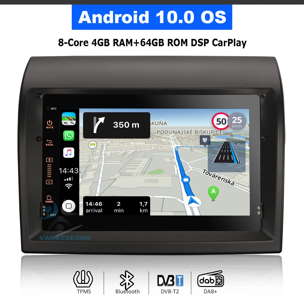 

Автомагнитола для CITROEN JUMPER 10,0-2015, 7 дюймов, 8 ядер, 64 ГБ, Android 2011, GPS-навигация, Bluetooth, Wi-Fi, USB