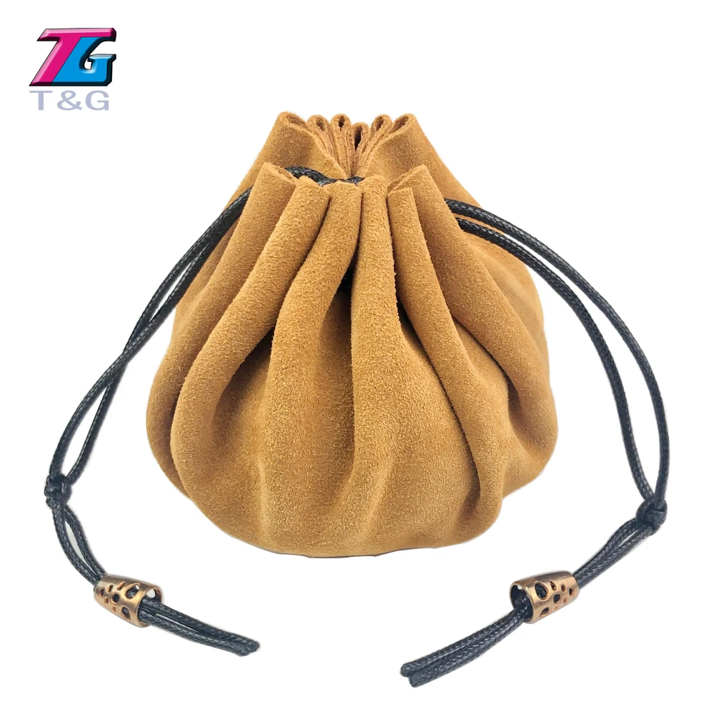 Кожаный мешок на шнурке сумка для кости упаковочная хранения многогранного Куба