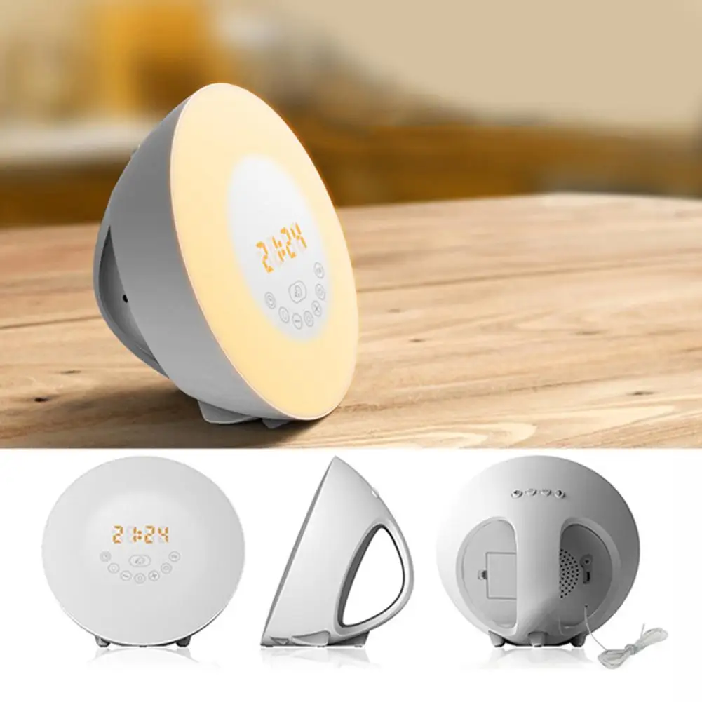 Светодиодный светильник Wake Up будильник с зарядным устройством USB|Настольные