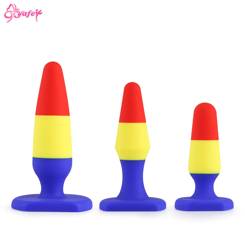 Силиконовая Анальная пробка унисекс секс Анальный тренажер взрослые игрушки