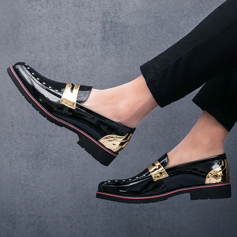 Мужские кожаные туфли деловые высококачественные повседневные роскошные