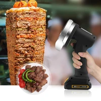professional electric doner knife kebab knife portable cordless meat cutter turkish kebab meat cutter with 2 blades