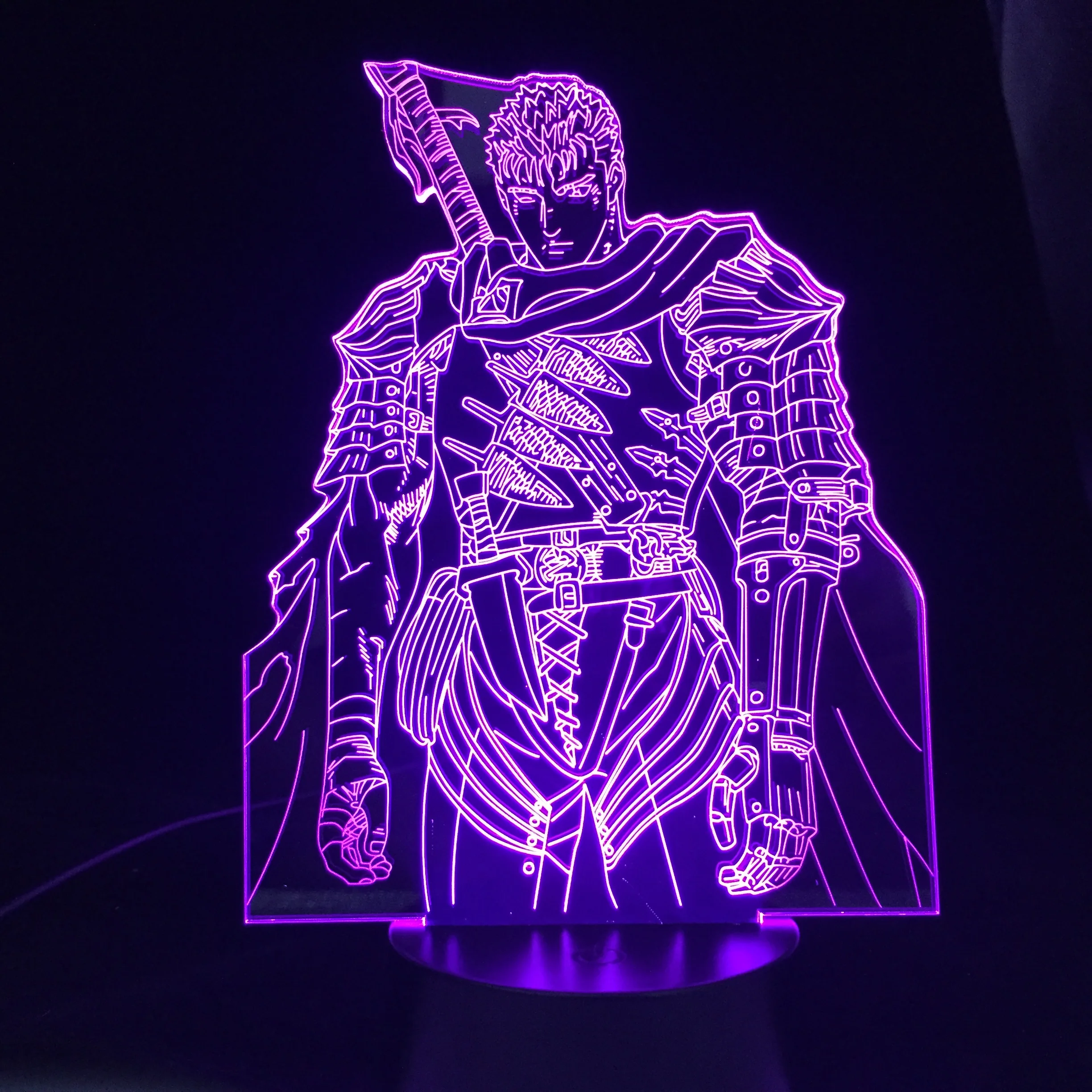 

Berserk 3d Lamp Guts Anime Lamp Nightlight Kids Child Girls Bedroom Decor Light Manga Gift Night Light Lamp Decor Dropshipping