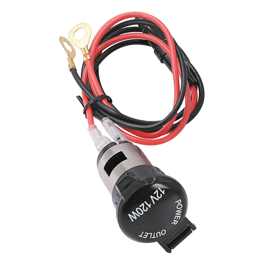 

Металлическая розетка для прикуривателя, 12 В, разъем питания с проводами для автомобиля, морской скрытый портативный автомобильный аксессу...