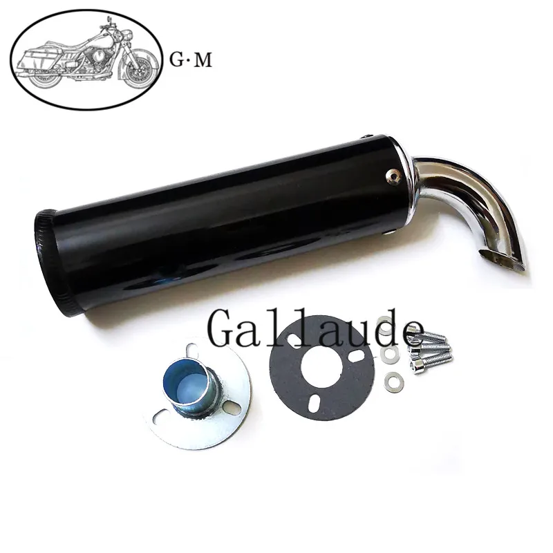 

Универсальный металлический 60X200 мм гоночный глушитель бесшумный глушитель 2-тактная выхлопная труба мотоцикла