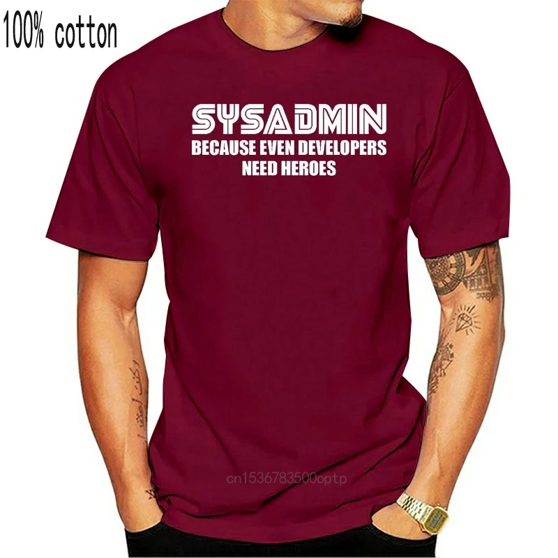 

SYSADMIN developers need heroes funny mens t-shirt admin linux geek code gift