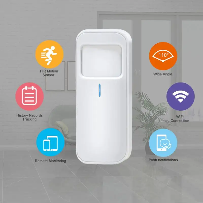 Tuya WI FI на открытом воздухе PIR Сенсор инфракрасный детектор защита домашнего