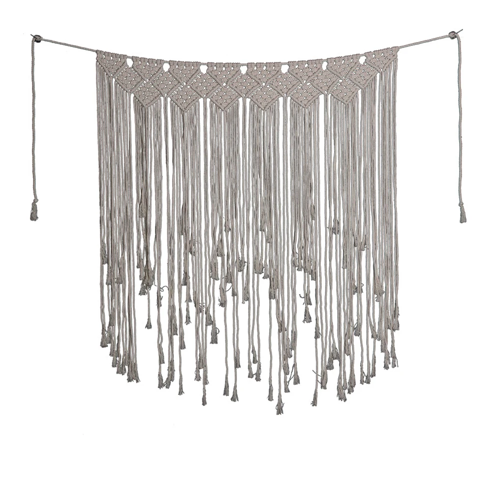 DIY гирлянда макраме баннер занавеска бахрома ручная работа на стену для дома