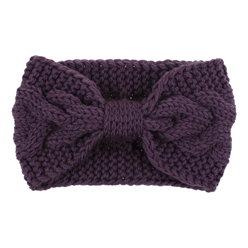 

Knitted Headbands For Women Solid Color Acrylic Yarn Elastic Hairband Winter Warm Ear Protection Hair Hoops Hair Accessories
