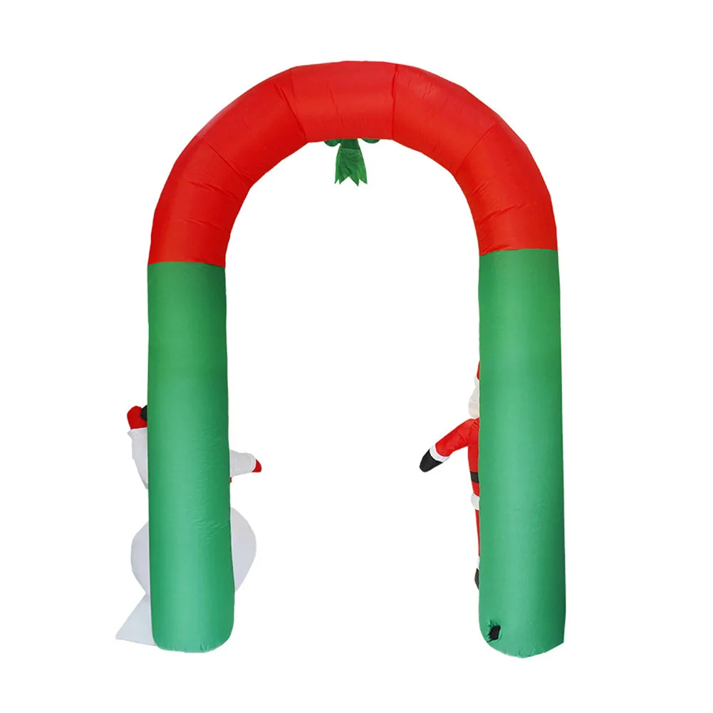 

2.4M Inflatable Santa Snowman Arch New Year Christmas Decorations Door Dolls Mall Shop Hotel Venue Layout Props Ornament