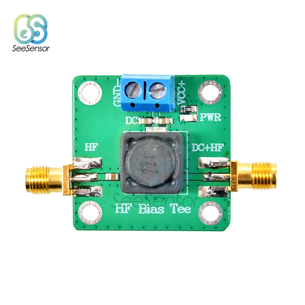 HF Bias Tee 50K-60MHz RF Microwave Dc Feeder for Short Wave RTL SDR LNA HAM Radio Amplifier Antenna