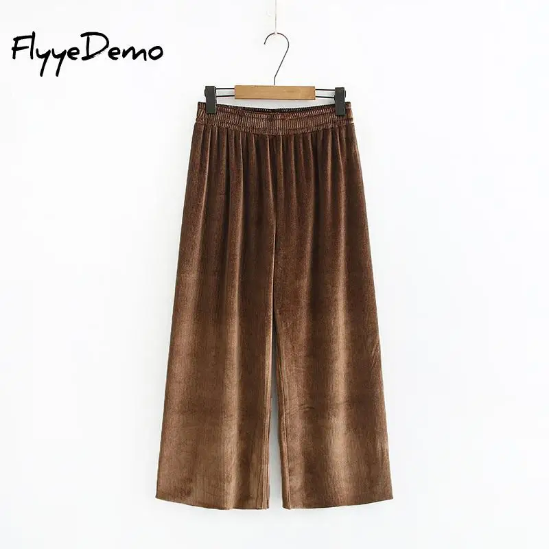 

Bold Shade 90s Wide Leg Pants Streetwear Corduroy Pants Vintage Girl Style Baggy Pants Fashion High Waist Trousers Plus Size