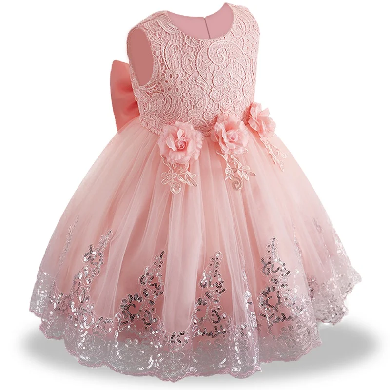 

Girls dress Kids Wedding Bridesmaid Children Girls Dresses 2018 Christmas Pageant Outfits Princess Party Dress For girls 2-12Yrs