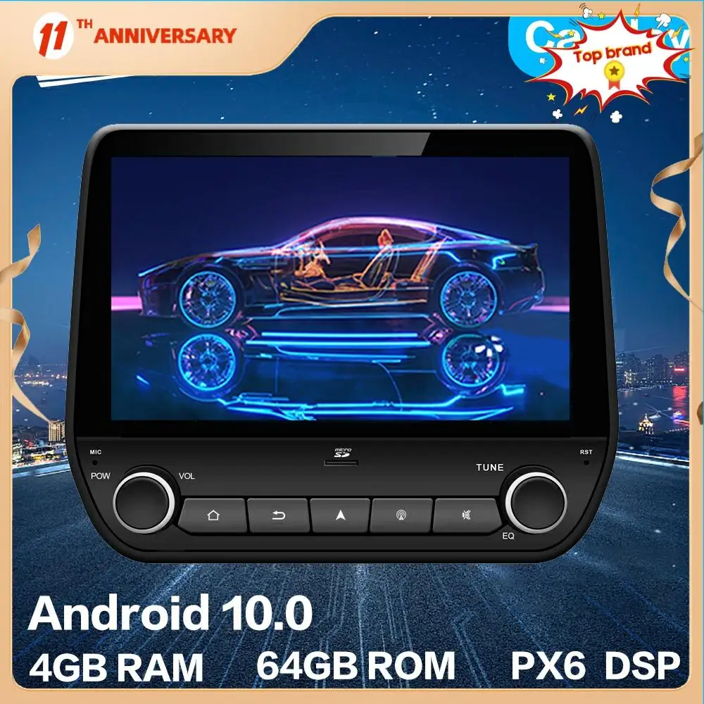 

Aotsr Android 10 4+64G Car Radio Player GPS Navigation Car Stereo Video Multimedia For Ford Ecosport For Ford Fiesta DSP Carplay