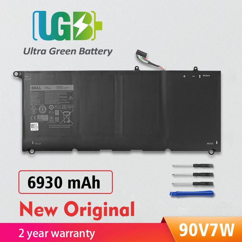 

6930mAh UGB New Original 90V7W JHXPY JD25G Battery For Dell XPS 13 9360 XPS13 9350 13D-9343 P54G 0N7T6 5K9CP RWT1R 0DRRP