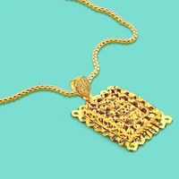 luxury jewelry womens gold necklace 925 silver surface gold pendant necklace bohemia accessories box pattern chain 56 86cm size