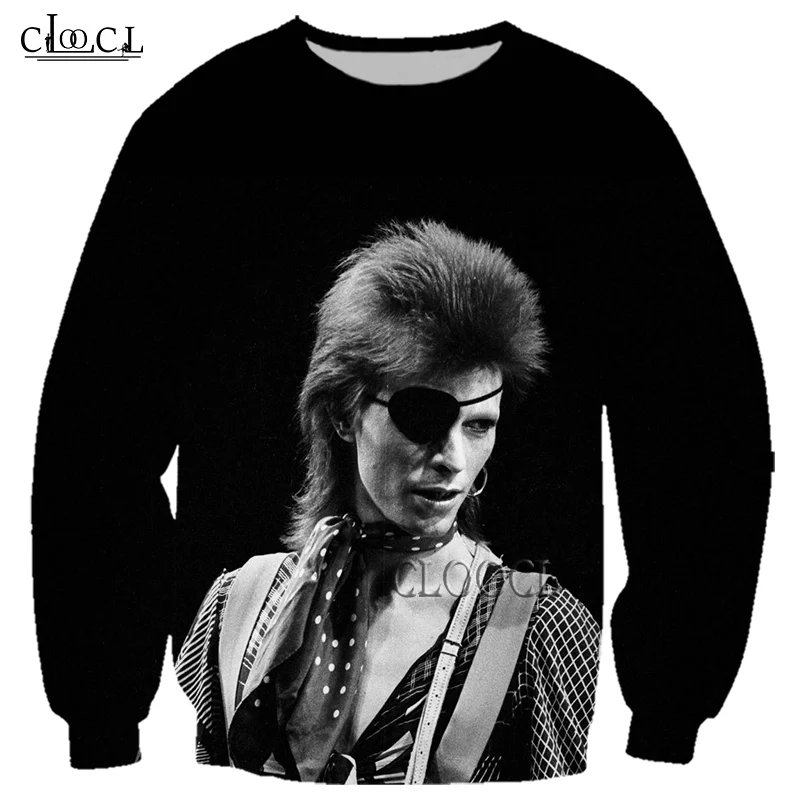 

HX Newest Rock Popular Singer David Bowie 3D Print Men Women Sweatshirts Fashion Long Sleeve Harajuku Tracksuit Drop Shipping