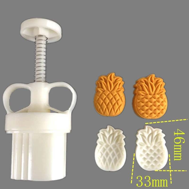 

Pineapple Mooncake Mold 25/125g Cake Cookie Mould Cutter Hand Pressure Food Grade Baking Accessories Mid-Autumn Festival
