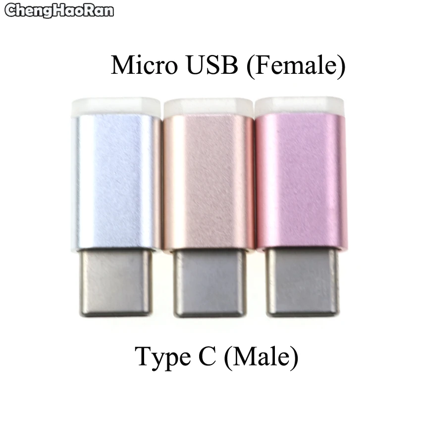 ChengHaoRan 3 шт. для lightning Type-C адаптер Micro USB/USB 0 Type C iPhone 8 7 6/Android кабель передачи данных