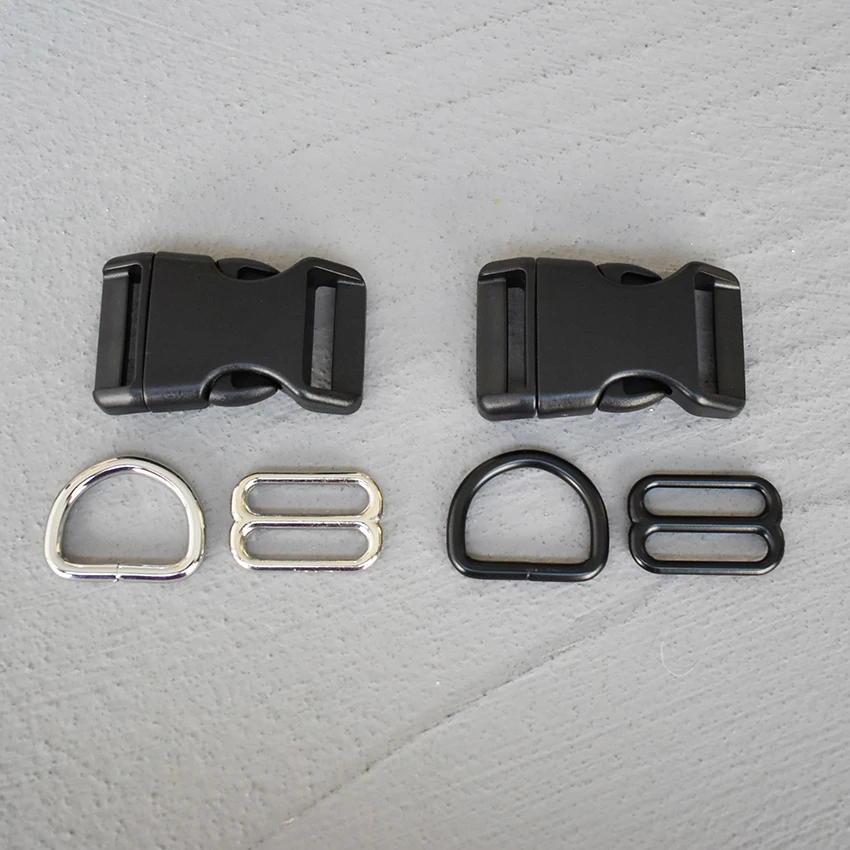 

50 Sets 25mm Backpack Plastic Buckle Quick Side Release Buckle for Bag Luggage Outdoor Backpack Strap Belt Webbing Lether Craft