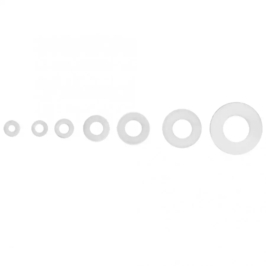 Прокладка 350 шт. белая Шайба из нейлона и пластика набор Плоских прокладочных