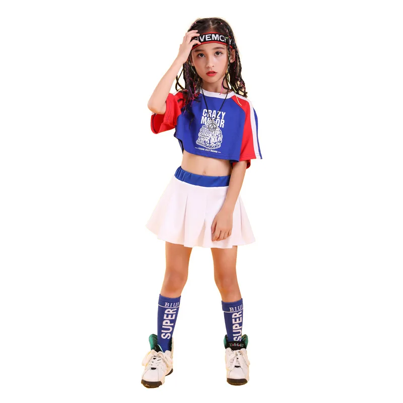 

Kids Hip Hop Clothing Sweatshirt Top Crop Running T Shirt for Girls Boys Shorts Skirt White Dance Costumes Ballroom Clothes Wear