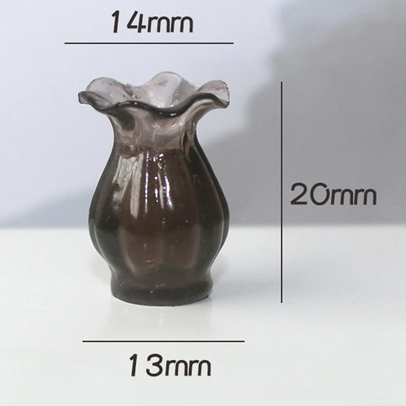 Dollhouse Miniatures 1:12 Colorful Mini Ceramic Pot DIY Handmade Doll House Kitchen Ornament Decora vase | Игрушки и хобби