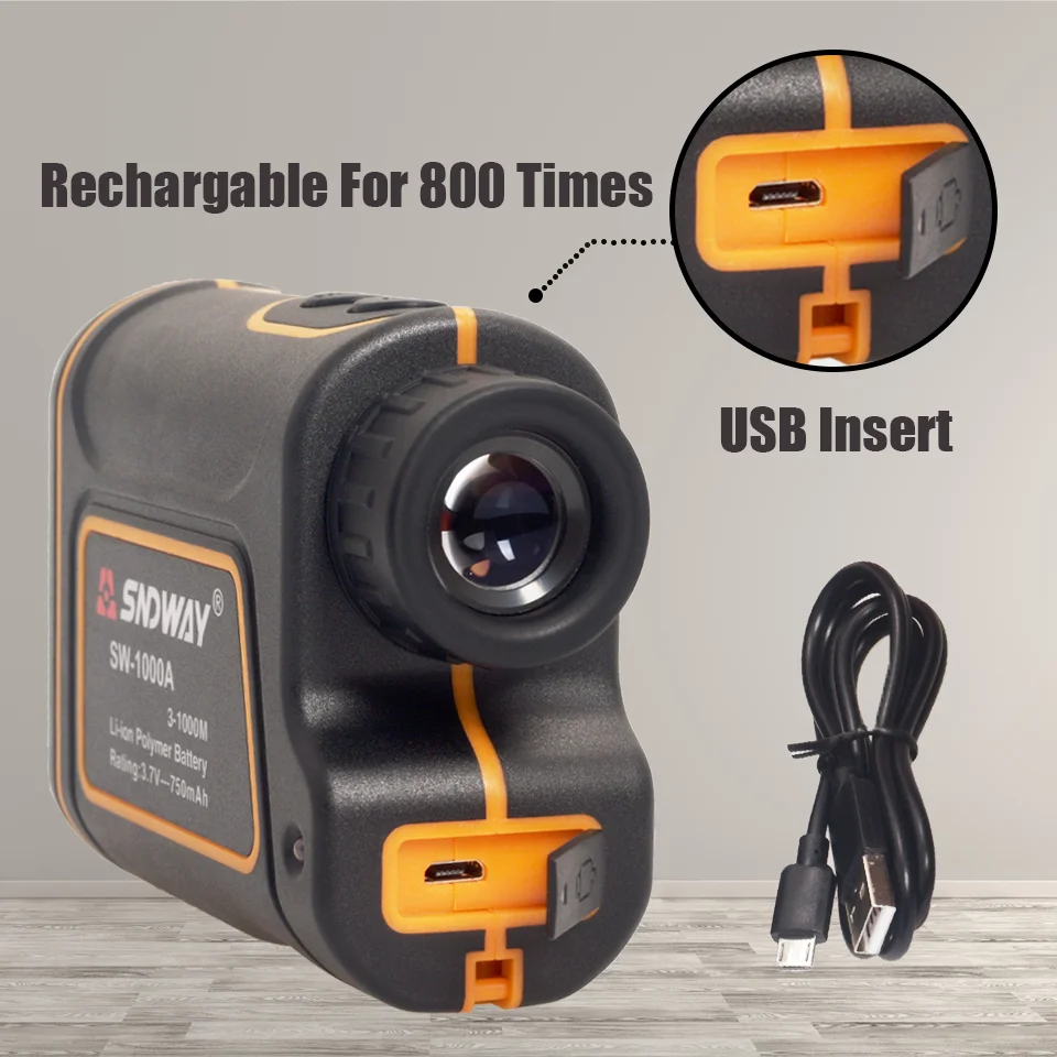 1000 м многофункциональный лазерный дальномер 6X монокулярный телескоп для охоты