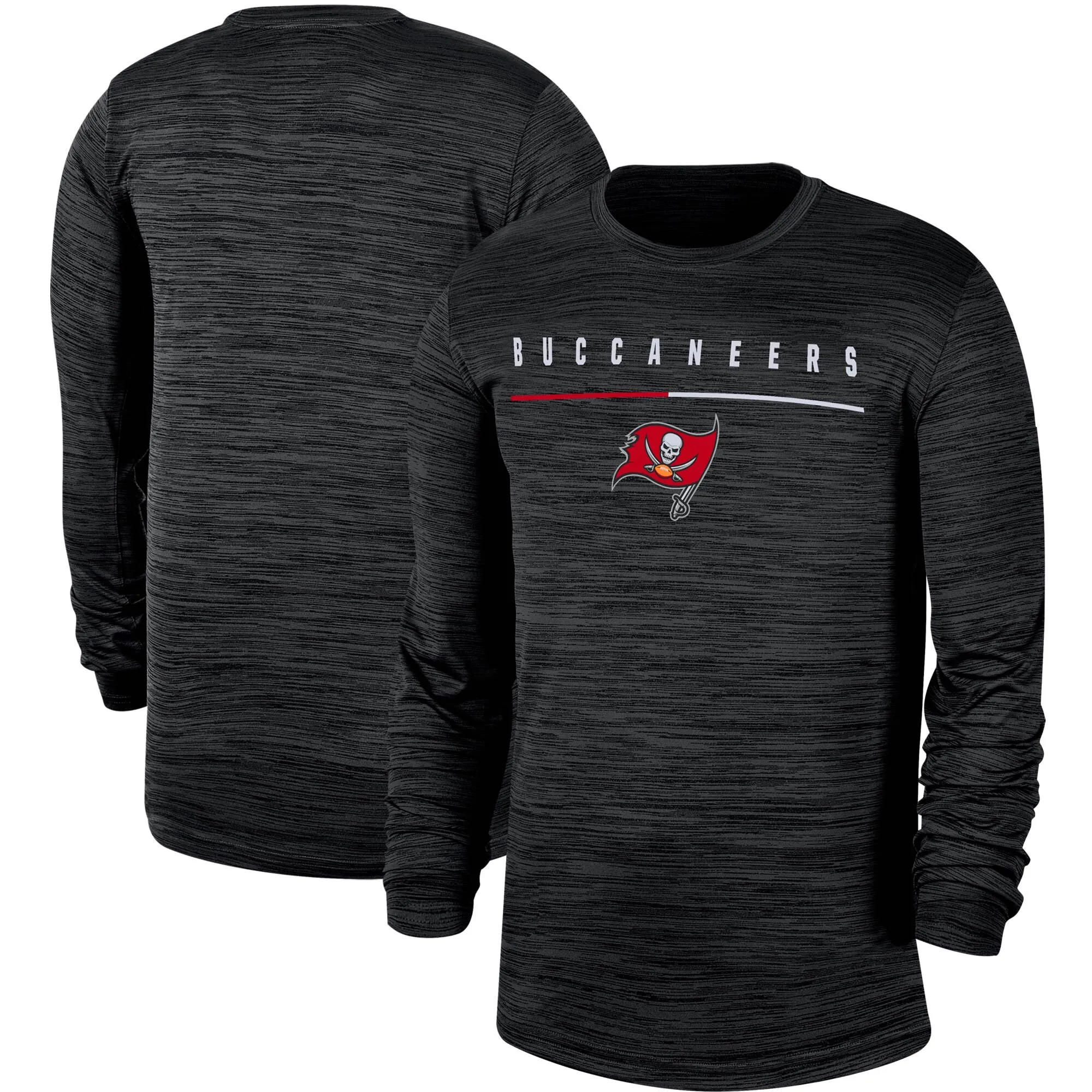 

Men Tampa Bay Black Sideline Buccaneers Legend Velocity Travel Performance Long Sleeve T-Shirt