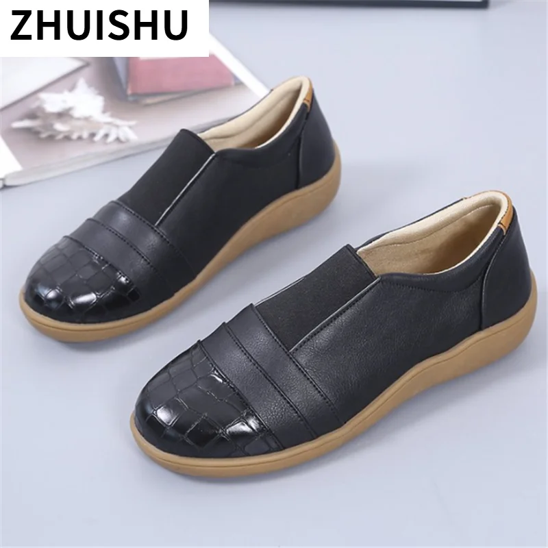 

2021 New Spring Casual Shoes for Women Soft Flat Sneakers Fashion Outdoor Comfortable Light Elastic Band Ladies Flat Shoes 35-43