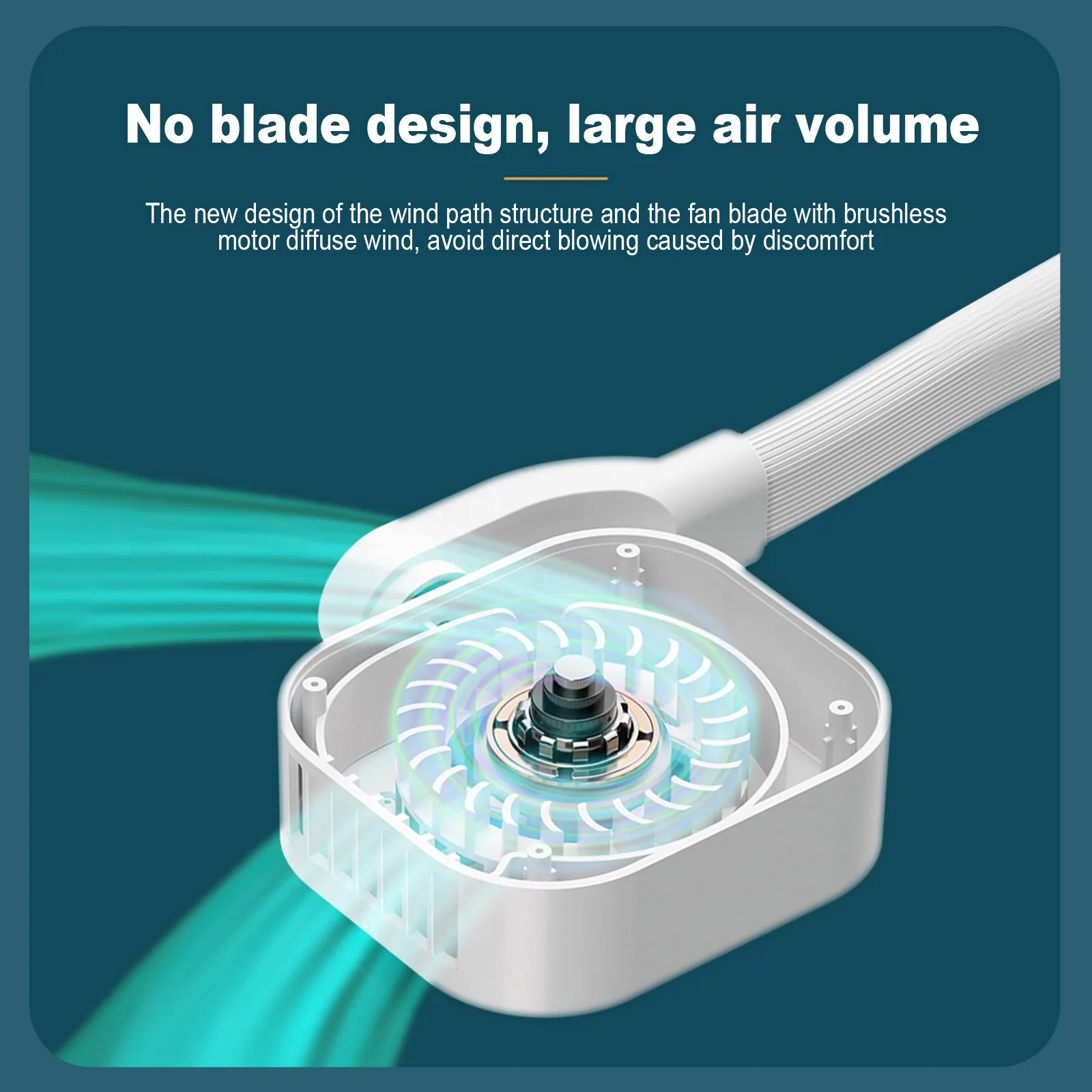 Портативный мини-вентилятор с шейным ободом и зарядкой от Usb #4 | Бытовая техника