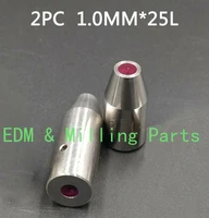 2pcs cnc edm drillingpuncher wire cut part drill ruby electrical guide od 1 0mm25mm for drilling puncher mill part