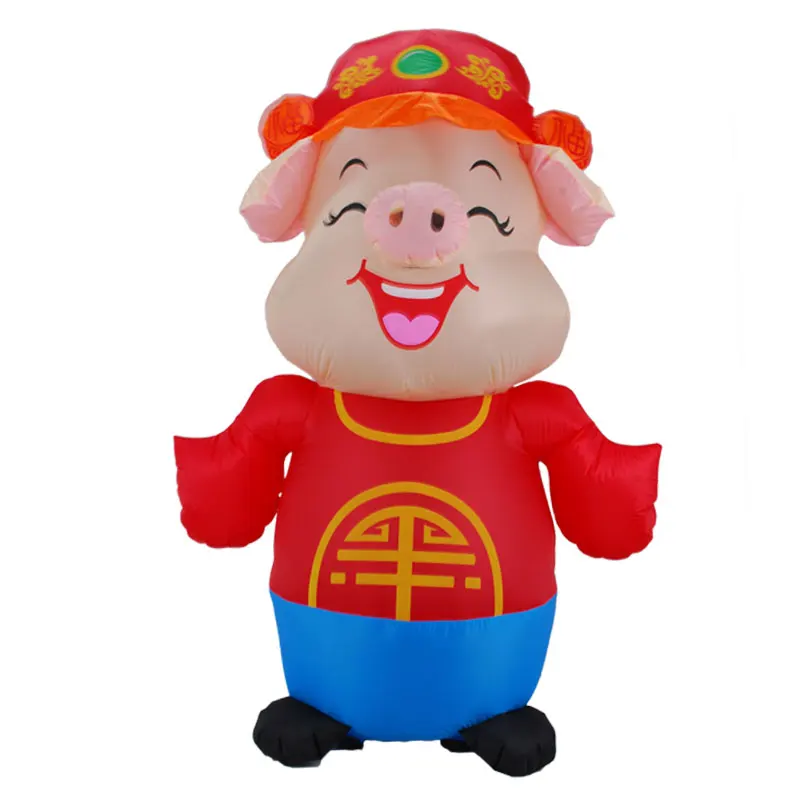 Маскарадный надувной костюм счастливой маленькой свиньи для взрослых мужчин