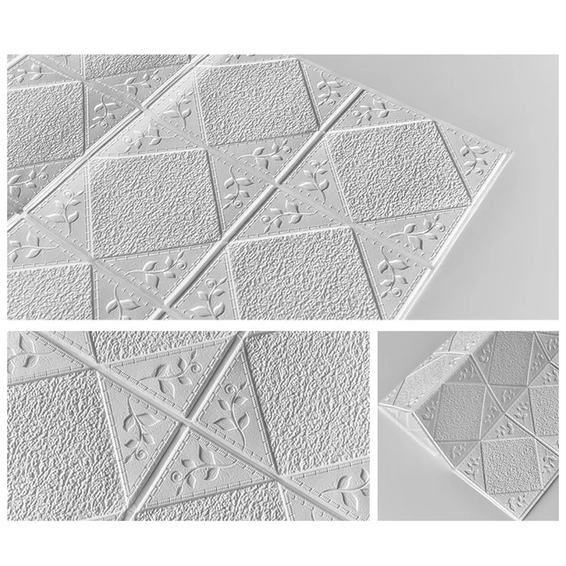 3D обои сделай сам мягкий настенный пеноматериал с ромбовидным узором