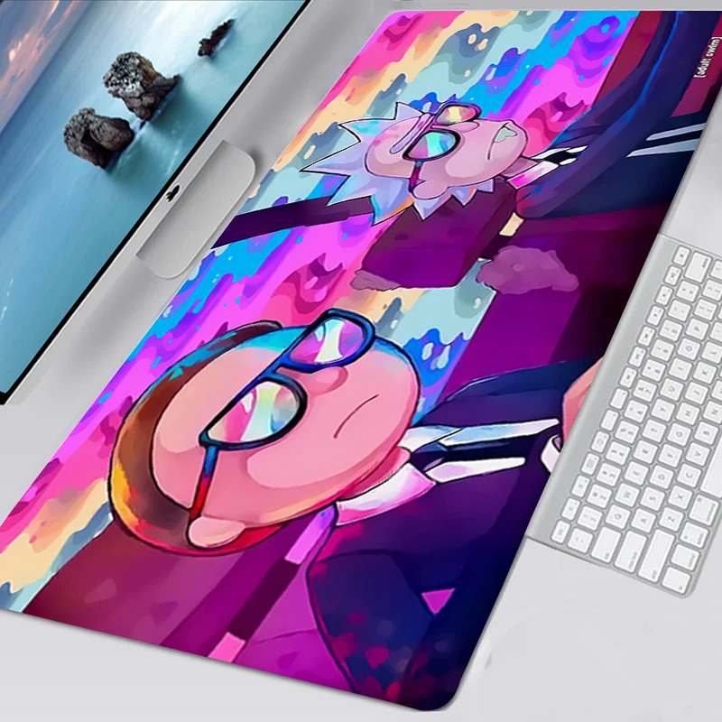 Коврик для мыши с аниме Morty Mausepad коврик Рик Настольный милые игровые аксессуары