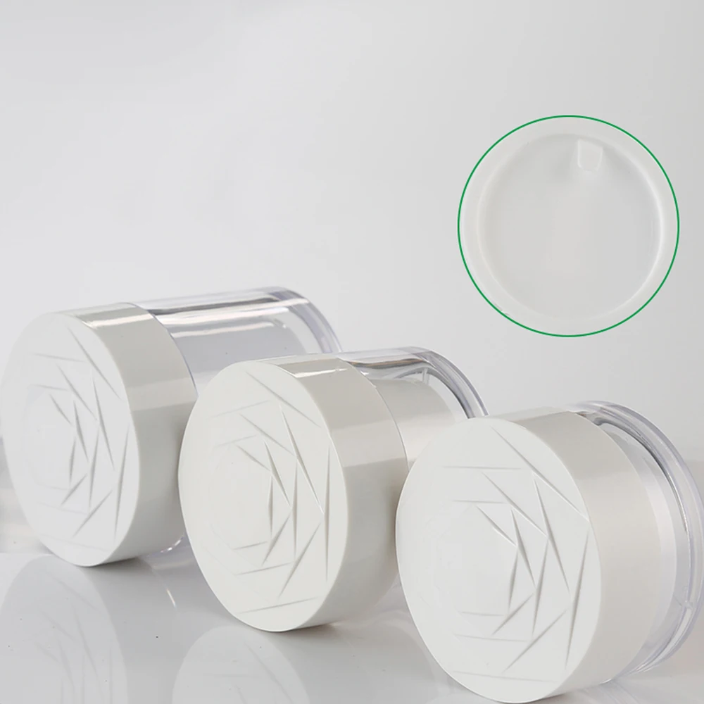 20 шт. пастический косметический контейнер с розой белая емкость для образцов