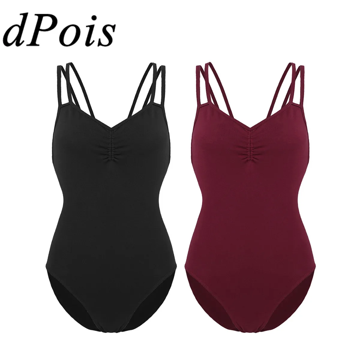 Женские Балетные Сценические танцевальные костюмы без рукавов бюстгальтер со