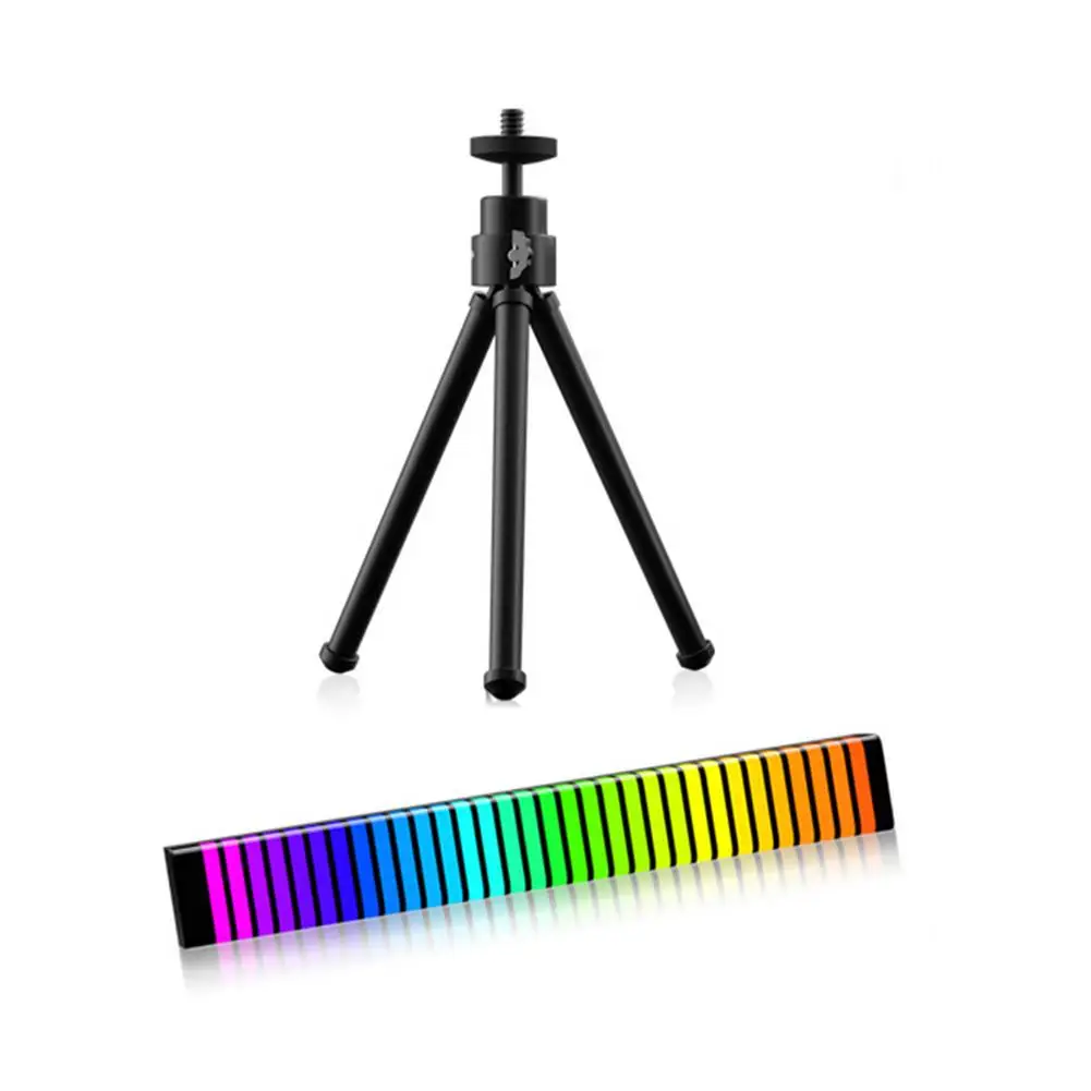 

Звуковое управление, 3D дисплей, пикап, ритмичный светильник, RGB, музыка, окружающая светодиодный ная Ночная подсветильник ка, управление чер...