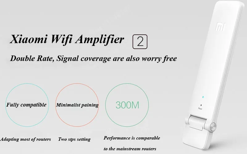 Xiaomi wifi Repeater 2 усилитель расширитель 2 Универсальный Repitidor Wi-Fi удлинитель 300 Мбит/с Расширение сигнала беспроводной
