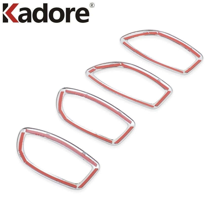 

For Dodge Journey 2013 2014 2015 ABS Chrome Inner Door Handle Cup Bowl Cover Trim Frame Trims Car Styling Accessories 4pcs/set