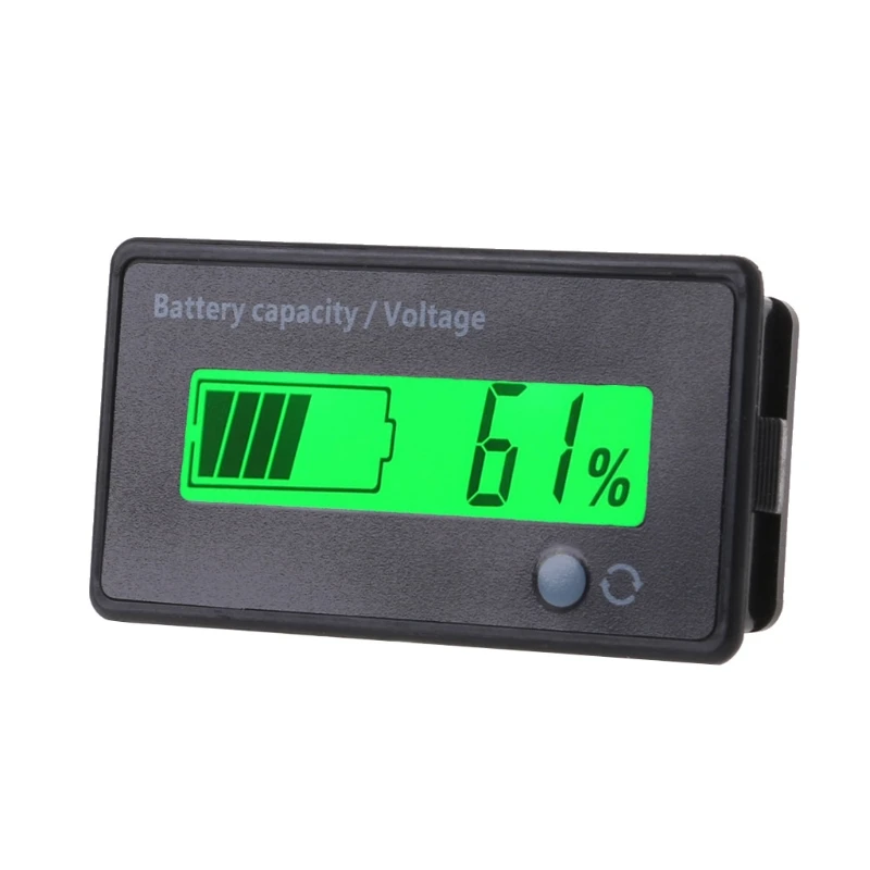 

DC 12V-84V Lead-acid Battery Capacity Indicator Voltage Meter LCD Voltmeter Monitor