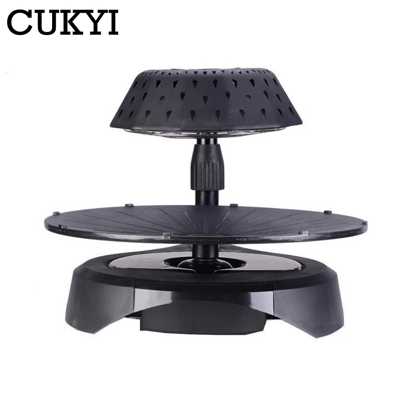 3d infrared barbecue machine electric grills griddle non stick 360° rotating bakeware plate double sided heating 5 gear adjust free global ship