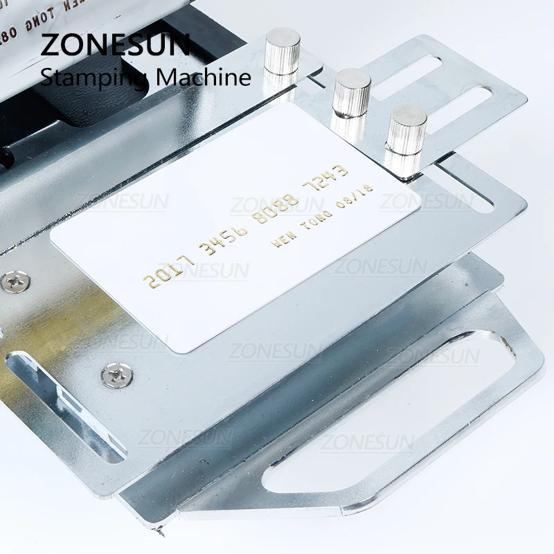 ZONESUN 220 В/110 в ручной тонкий самосвал для тиснения карт ID ПВХ карт|Эмбоссеры| |