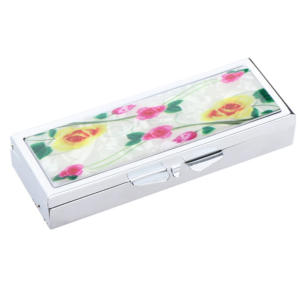 

Travel Pill Box Medicine Storage Container Organizer Case 6 Slots