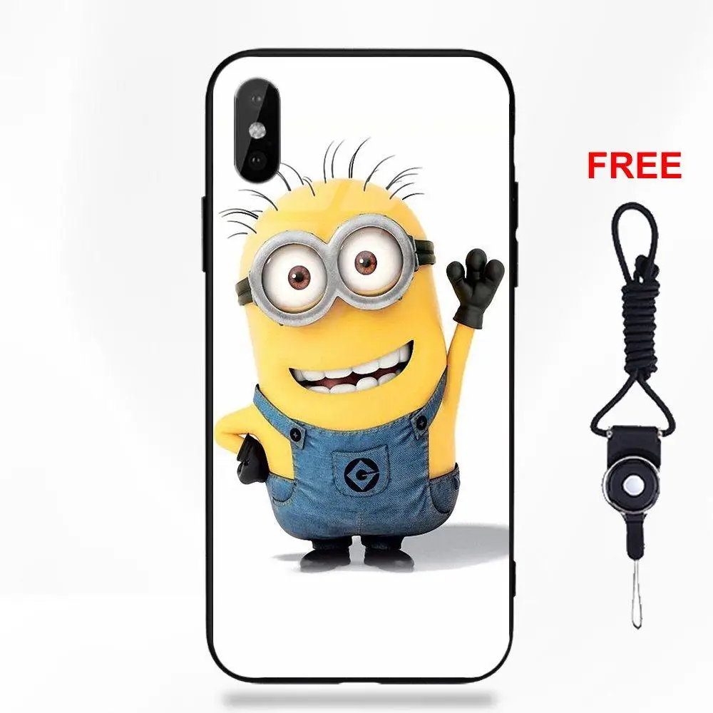 Gru Kids Minions D Me Мягкий ТПУ оправа закаленное стекло 2018 Новое поступление для Apple iPhone 5